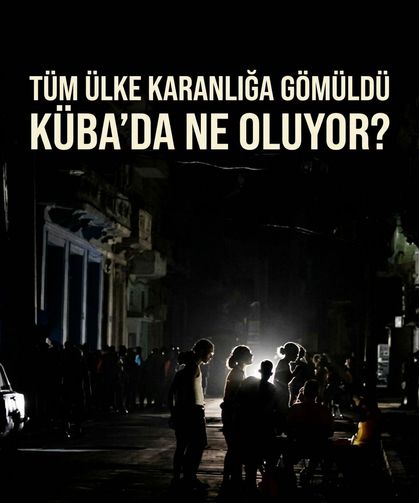 Tüm ülke karanlığa gömüldü! Küba'da ne oluyor?