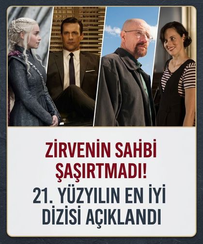 Zirvenin sahibi şaşırtmadı! 21. yüzyılın en iyi 100 dizisi açıklandı