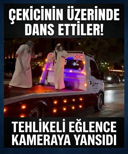 Çekici üzerinde dans videosu pahalıya patladı! Ceza yağdı