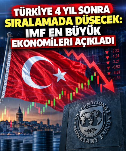Türkiye 4 yıl sonra sıralamada düşecek: IMF en büyük ekonomileri açıkladı