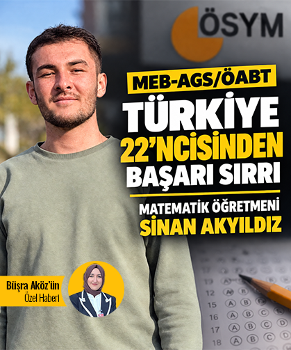 MEB-AGS/ÖABT Türkiye 22’ncisinden başarı sırrı