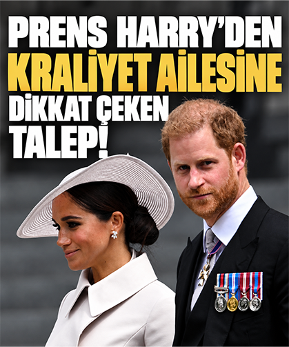 Prens Harry’den kraliyet ailesine dikkat çeken talep!