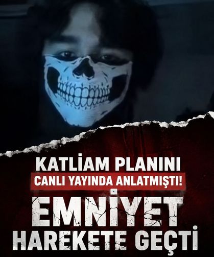 Katliam planını canlı yayında anlatmıştı! 15 yaşındaki şüpheli gözaltında