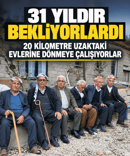 31 yıl sonra köylerine döndüler: İkiyaka’da tek eksik yol