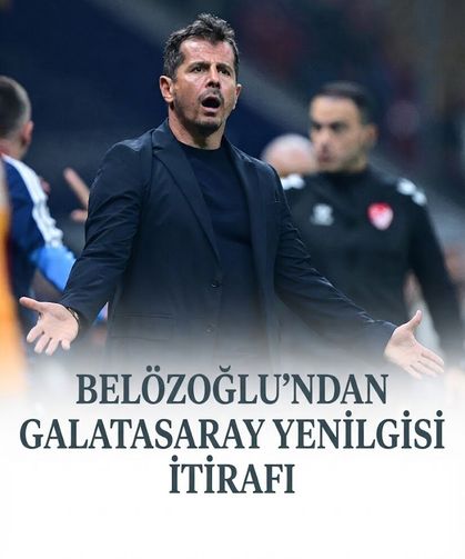 Emre Belözoğlu'ndan Galatasaray yenilgisi itirafı: "Benim çıkarmam gereken bir ders"