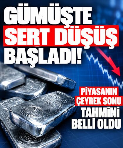 Gümüşte sert düşüş: Piyasanın çeyrek sonu tahmini belli oldu