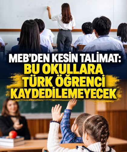MEB’den milletlerarası okullar için kesin talimat: Türk öğrenci kaydedilemeyecek