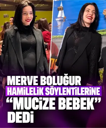Merve Boluğur hamilelik söylentilerine “Mucize bebek” dedi