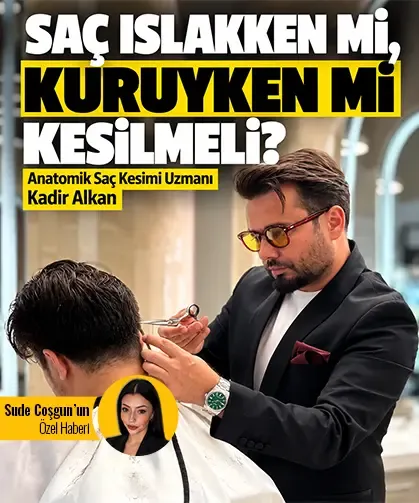 Saç ıslakken mi, kuruyken mi kesilmeli?