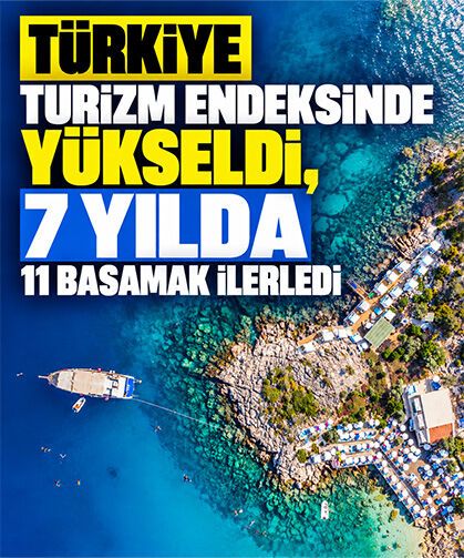 Türkiye turizm endeksinde yükseldi, 7 yılda 11 basamak ilerledi