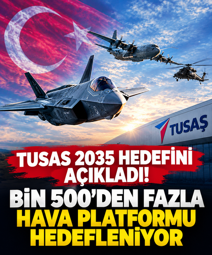 TUSAŞ 2035 hedefini açıkladı! Bin 500’den fazla hava platformu hedefleniyor