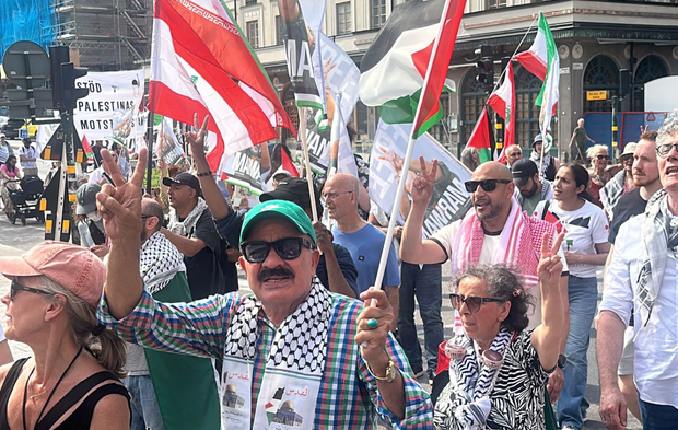 Stockholm’de Gazze ve Lübnan için protesto: Saldırıların durdurulmasını istediler
