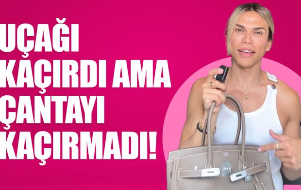 Uçağı kaçırdı ama çantayı kaçırmadı!