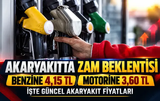 Benzine 4,15 TL, motorine 3,60 TL zam beklentisi! İşte güncel akaryakıt fiyatları