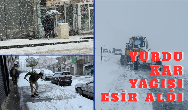 Yurdu kar yağışı esir aldı: Doğu illeri beyaza büründü