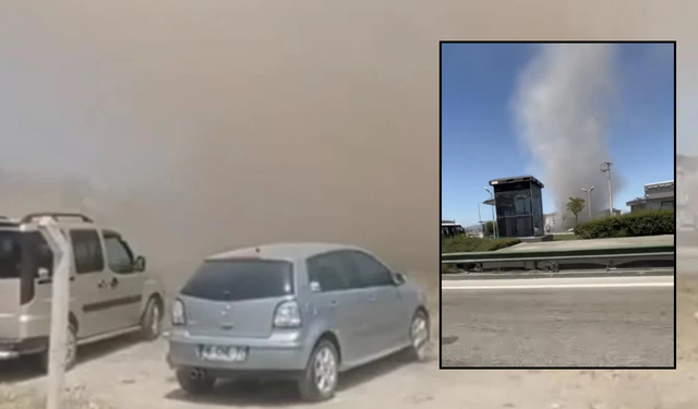 Bursa’da hortum paniği! Herkes şaşkına döndü