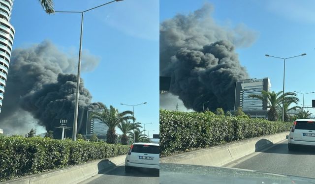 İzmir'de korkutan yangın: Hastaneye sıçradı, İZBAN seferleri durduruldu!