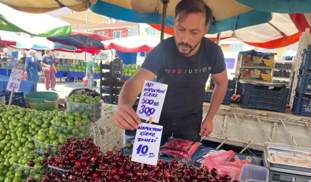 Kirazın tanesini 10 TL'ye satan esnaf gerçeği anlattı: "İflasın eşiğine geldim"