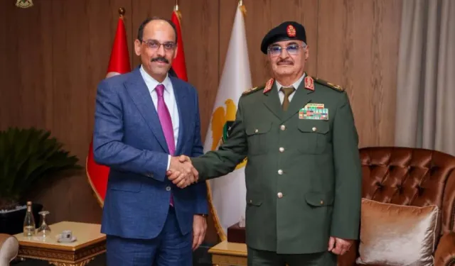MİT Başkanı Kalın, Libya'da Hafter ile görüştü