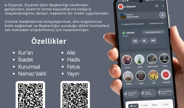 Diyanet’in tüm dijital hizmetleri e-Diyanet uygulamasında buluştu
