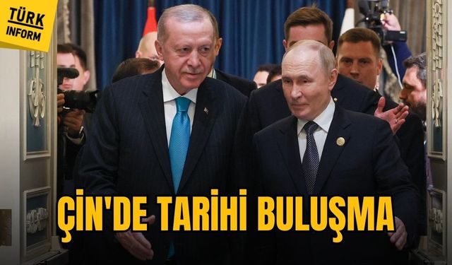 Cumhurbaşkanı Erdoğan, Çin'de Putin ile görüştü