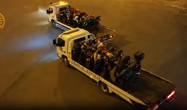 Trafik canavarları polise takıldı: 17 motosikletli yakalandı!