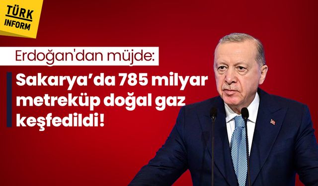 Erdoğan'dan müjde: Sakarya’da 785 milyar metreküp doğal gaz keşfedildi!