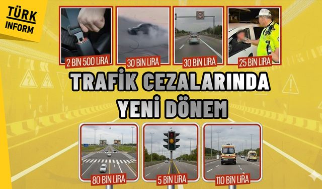 Trafikte yeni dönem başlıyor! Ehliyetsiz sürücüye, makas atana, drift yapana rekor ceza geliyor