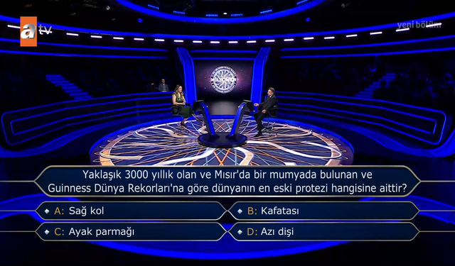 Yaklaşık 3000 yıllık olan ve Mısır'da bir mumyada bulunan dünyanın en eski protezi hangisine aittir?
