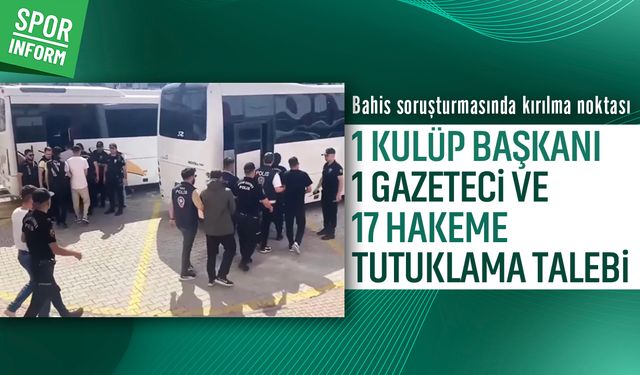 Bahis soruşturmasında şoke eden gelişme: Tutuklama talebi!