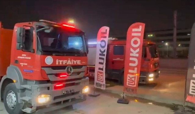 Bursa'da akaryakıt istasyonu yakınında korkutan yangın!