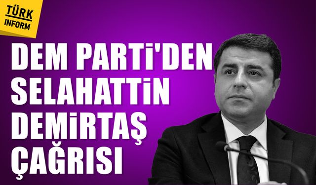 DEM Parti'den net 'Demirtaş' çağrısı: "1 dakika dahi tutuklu kalmamalı"