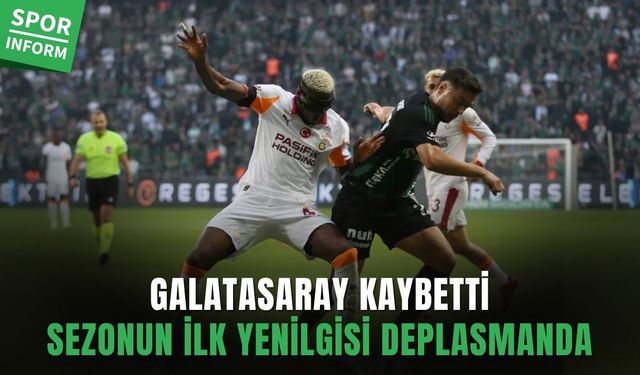 Galatasaray sezonun ilk yenilgisini Kocaelispor karşısında aldı