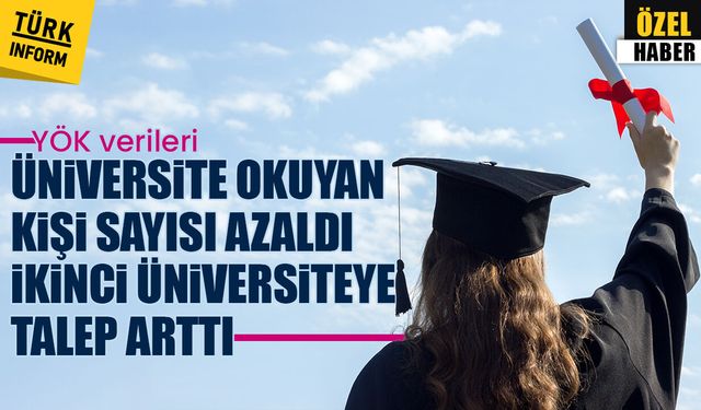 Üniversite okuyan kişi sayısı azaldı, ikinci üniversiteye talep arttı