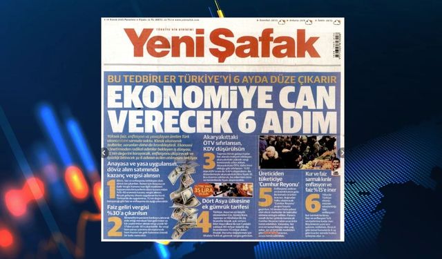 Yeni Şafak’tan hükümete ekonomiye can verecek 6 çözüm önerisi