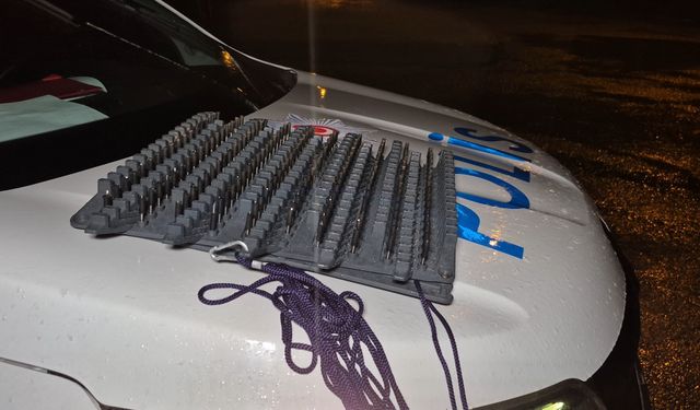 Bartın’da 30 kilometrelik polis kovalamacası sonunda iki şüpheli yakalandı