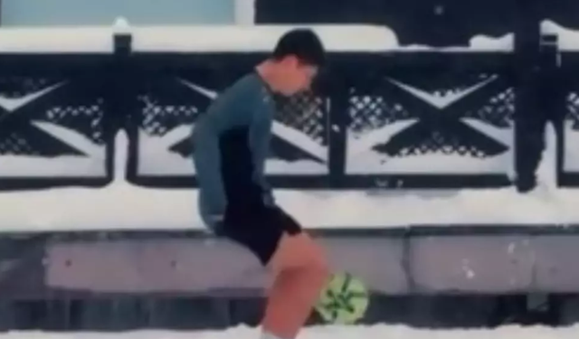 Arda Güler yurda döndü! Kar altında sahaya indi