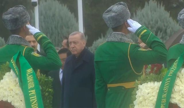 Cumhurbaşkanı Erdoğan Türkmenistan’da dünya liderleriyle bir arada!