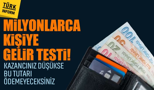 'Gelir testi' belirleyici olacak! Kazancı düşük olanlar bu tutarı ödemeyecek