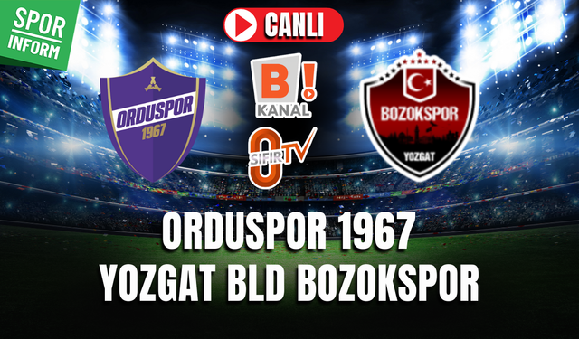 Orduspor 1967 - Yozgat Belediyesi Bozokspor CANLI İZLE | Nesine 3. Lig