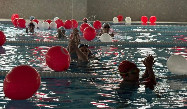 Sincan'da kışın da yüzme molası yok