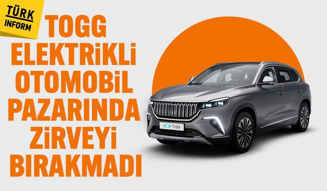 Togg, elektrikli otomobil pazarında zirveyi bırakmadı