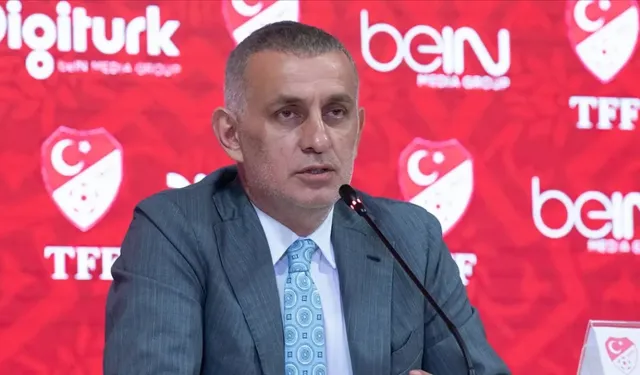 TFF Başkanı İbrahim Hacıosmanoğlu açıklamalarda bulunuyor