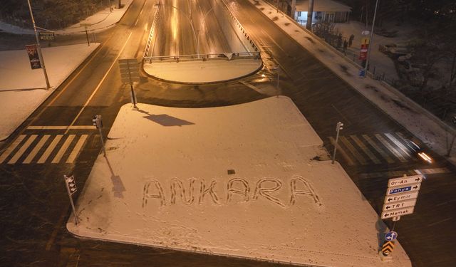 Ankara beyaza büründü