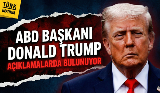 ABD Başkanı Donald Trump, açıklamalarda bulunuyor