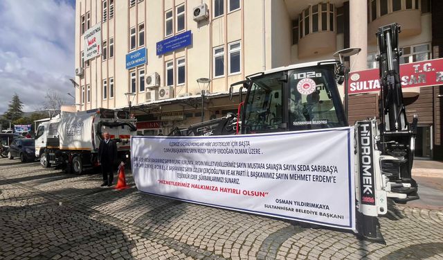 Sultanhisar Belediyesi'nin araç filosu güçlendi