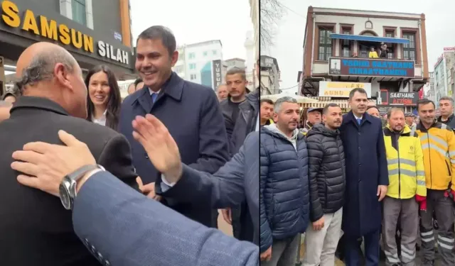 Bakan Murat Kurum Samsun'da esnafı ziyaret etti: Vatandaşların taleplerini dinledi