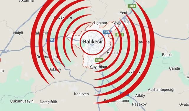 Son Dakika: Balıkesir'de deprem!