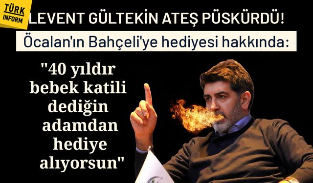 Öcalan'ın Bahçeli'ye kilim hediyesine gazeteci Levent Gültekin'den sert tepki!