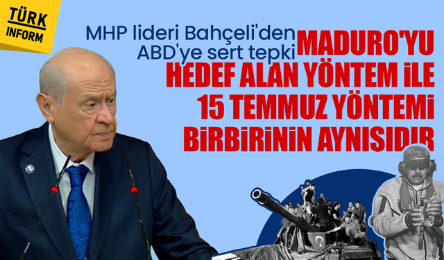 MHP lideri Bahçeli kürsüde: Maduro'ya yapılan saldırı sineye çekilecek bir durum değildir